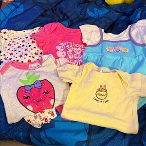 Colorful Baby Onesies  0-3months